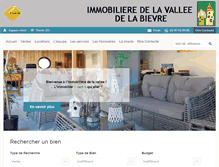 Tablet Screenshot of immo-bievre.com